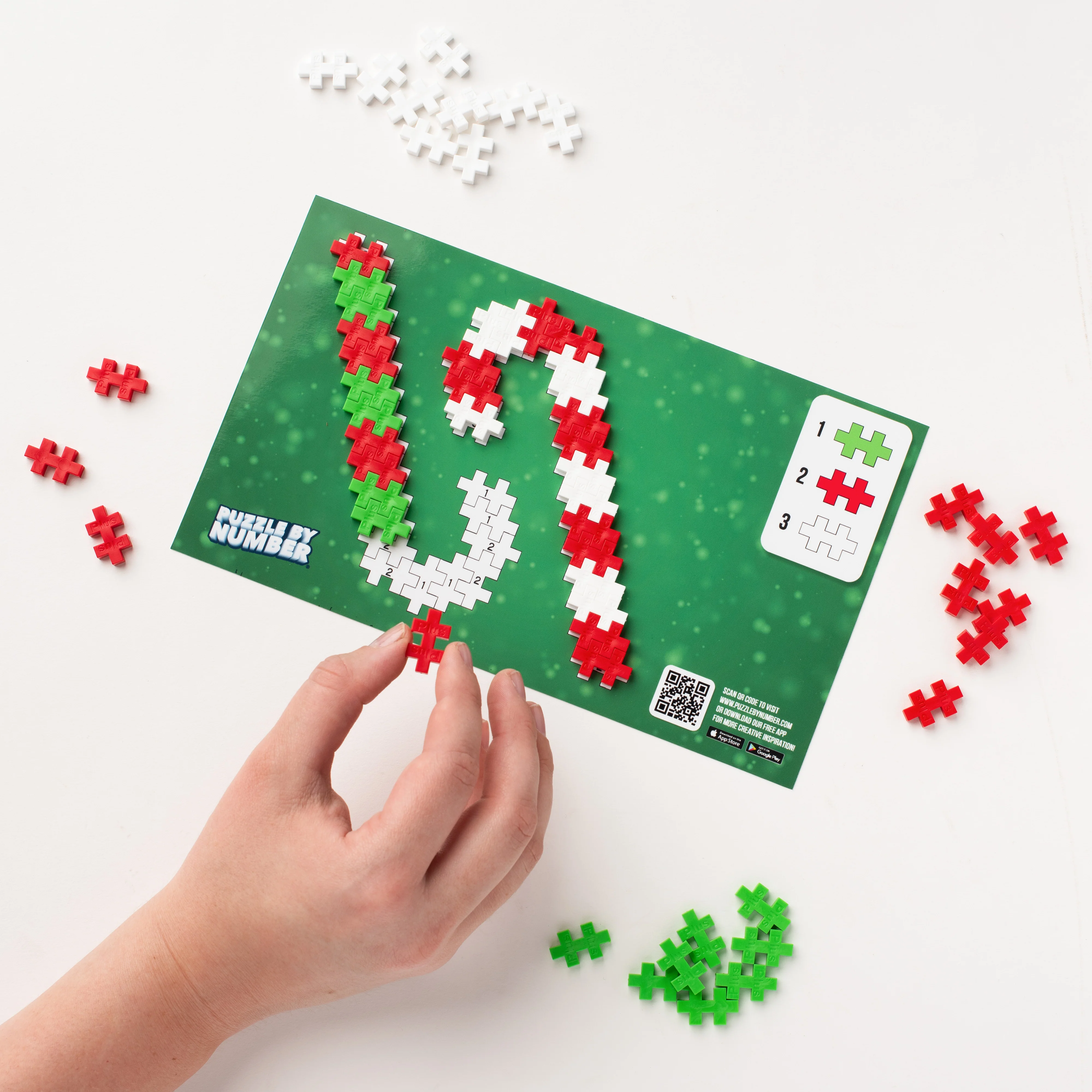 Puzzle by Number® Holiday - 40 pc Candy Canes - Image 2